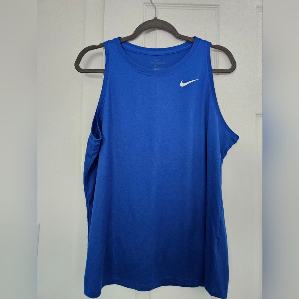 Nike Royal Blue Dri-Fit Sleeveless Muscle Tee, Size XL